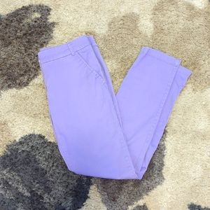 Lilac Skinny Pants, Size 0